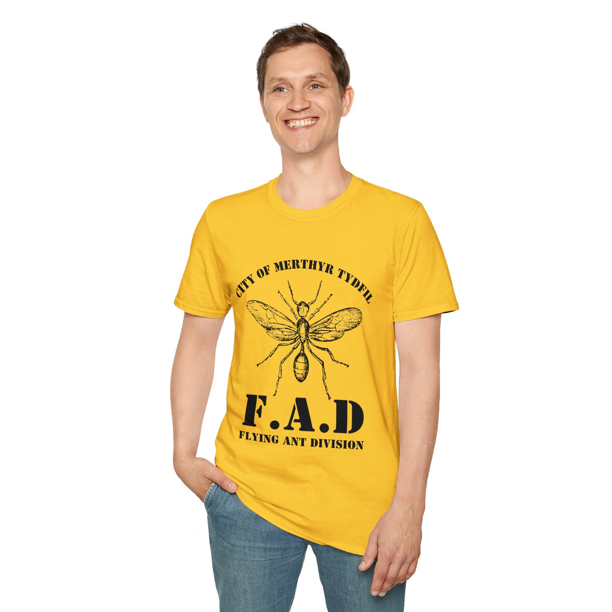 City of Merthyr Tydfil Flying Ant Division F.A.D t-shirt tee