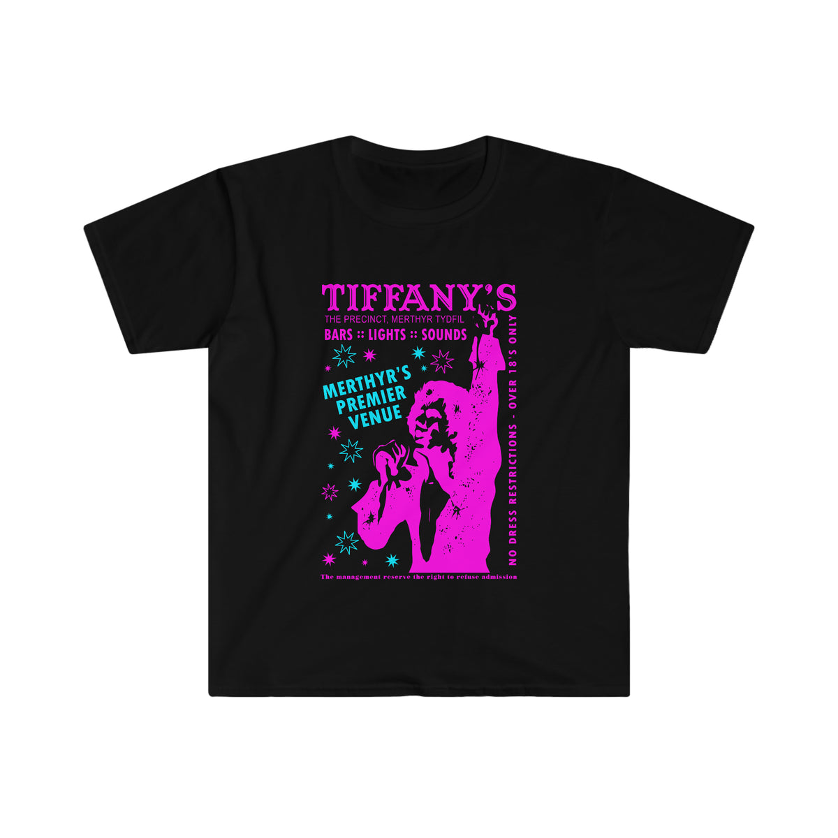 Tiffanys Nightclub Merthyr Tydfil tshirt tee t-shirt