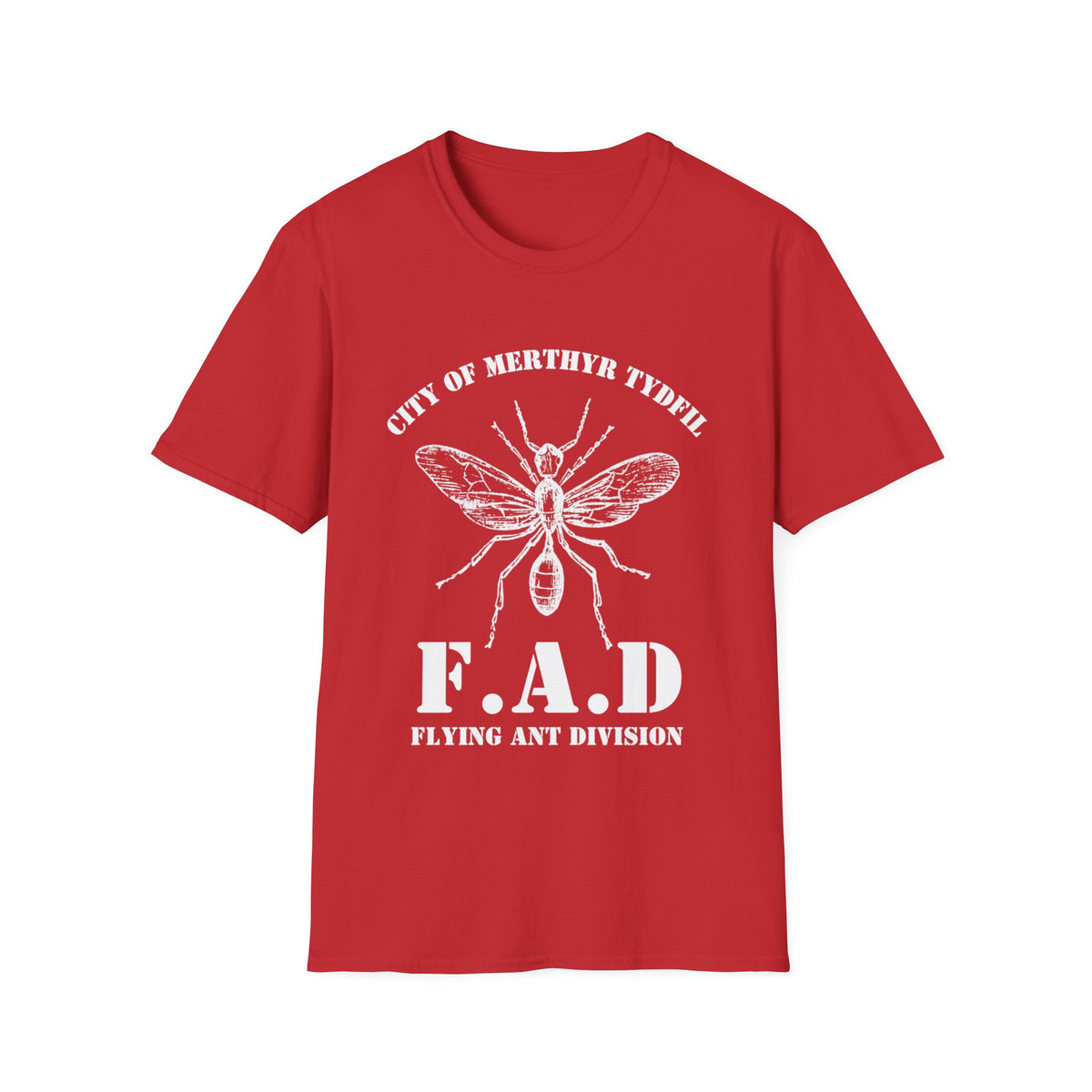 City of Merthyr Tydfil Flying Ant Division F.A.D t-shirt tee