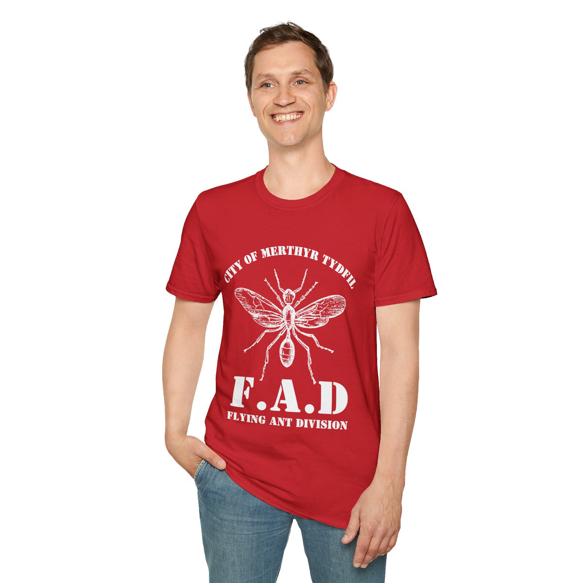 City of Merthyr Tydfil Flying Ant Division F.A.D t-shirt tee