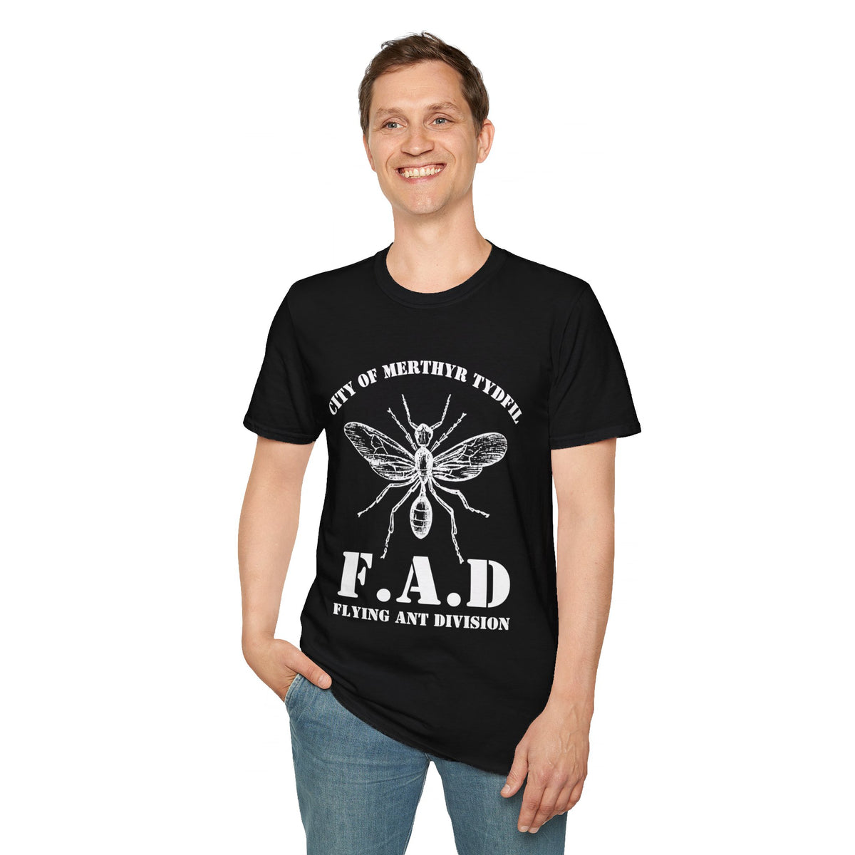 City of Merthyr Tydfil Flying Ant Division F.A.D t-shirt tee