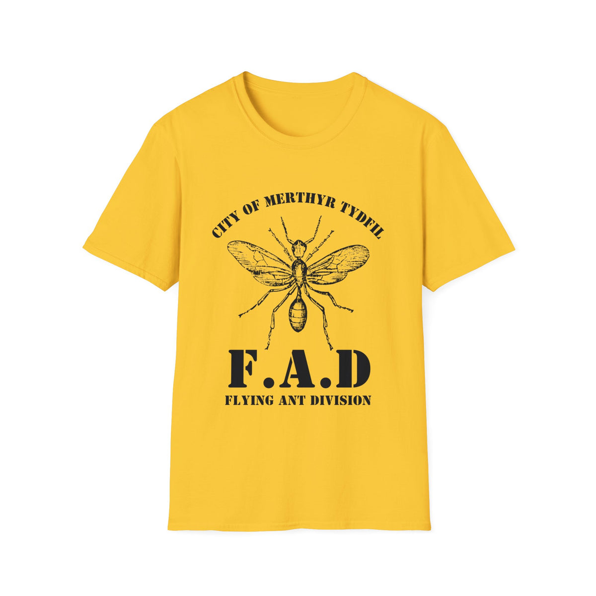 City of Merthyr Tydfil Flying Ant Division F.A.D t-shirt tee