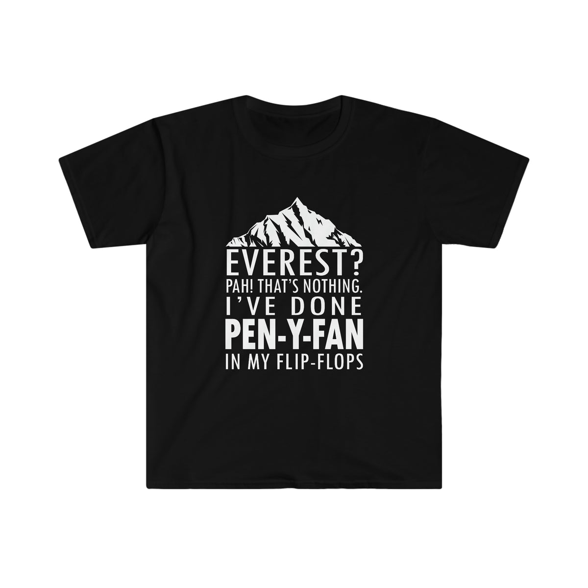 Everest? PAH! That's nothing! I've done Pen-y-Fan in my flip-flops tshirt tee t-shirt
