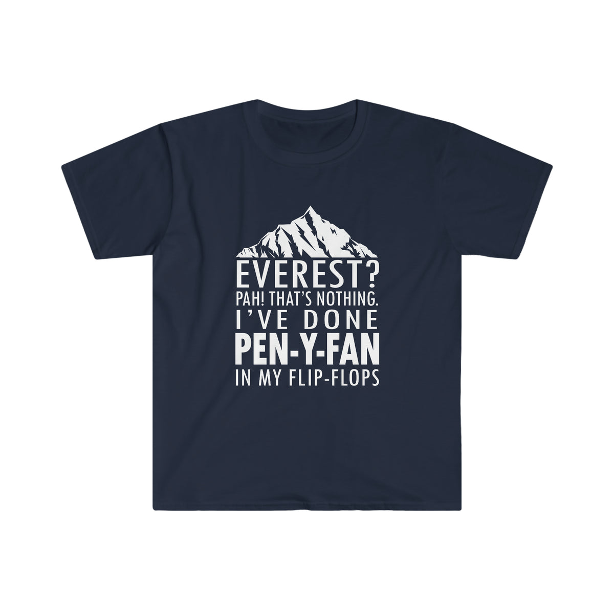 Everest? PAH! That's nothing! I've done Pen-y-Fan in my flip-flops tshirt tee t-shirt