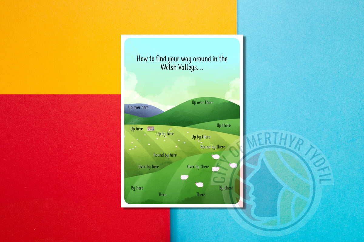 How to find your way around the valleys - funny Greetings Card